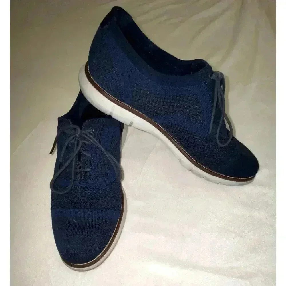 Johnson & Murphy Mens Braydon Knit Plain Toe Oxford Shoes